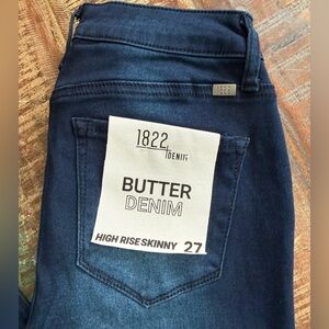1822 High Rise Skinny Butter NWT Jeans